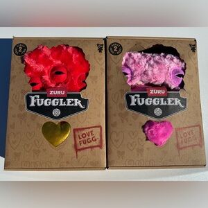 ZURU Fuggler LOVE FUGG Red & Pink Valentine's Day Funny Ugly Monster set of two